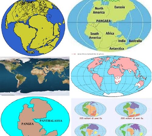 le teorie sulla deriva dei continenti.